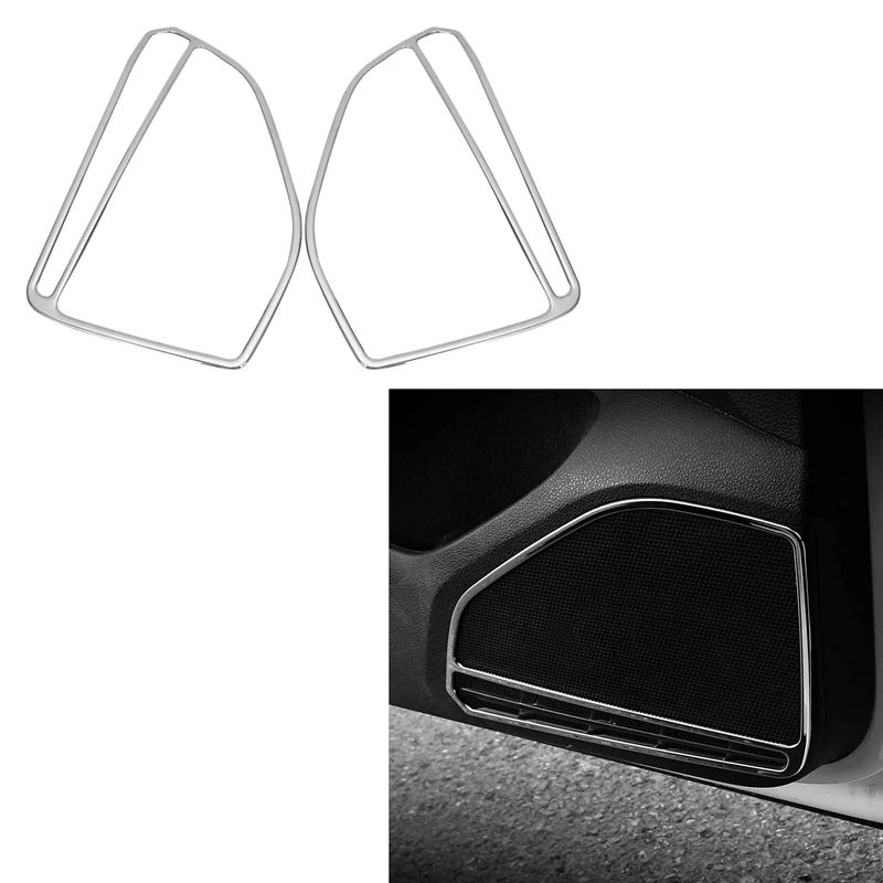 

Car Accessories Inner Door Speaker Audio Panel Circle Trim Stickers For Golf 7 MK7 7.5 MK7.5 2013-2019