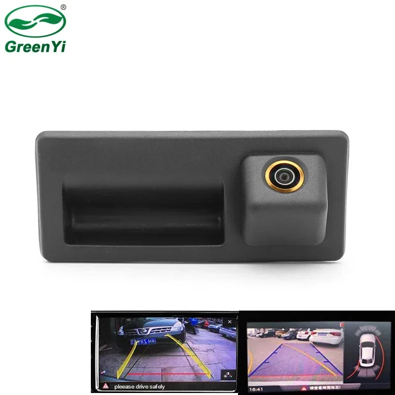 GreenYi RCD330 Автомобильная ручка багажника камера заднего вида для VW Passat Polo Golf Tiguan Jetta