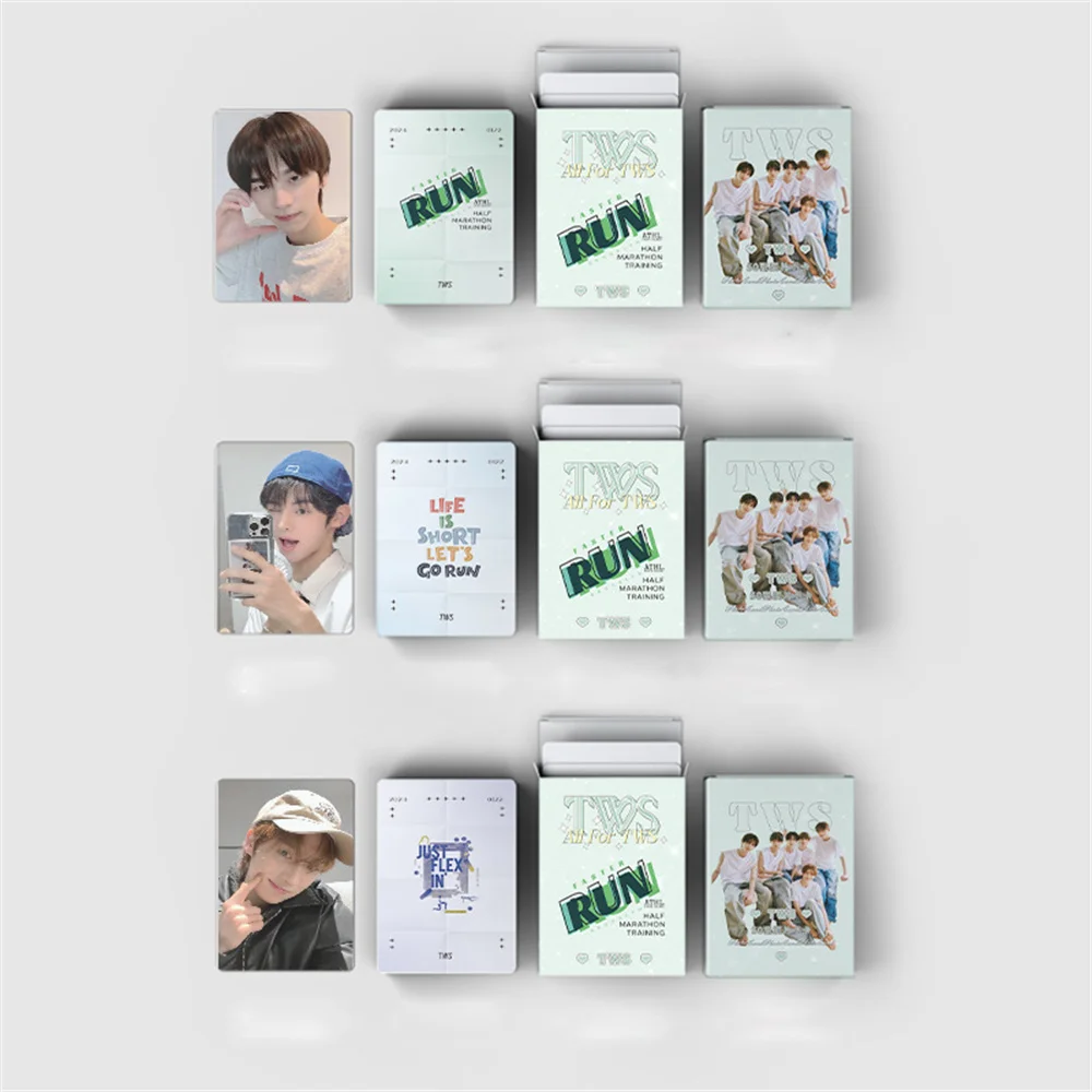 50 шт./набор Kpop TWS Лазерная Коробка Высокое качество HD фото корейский стиль