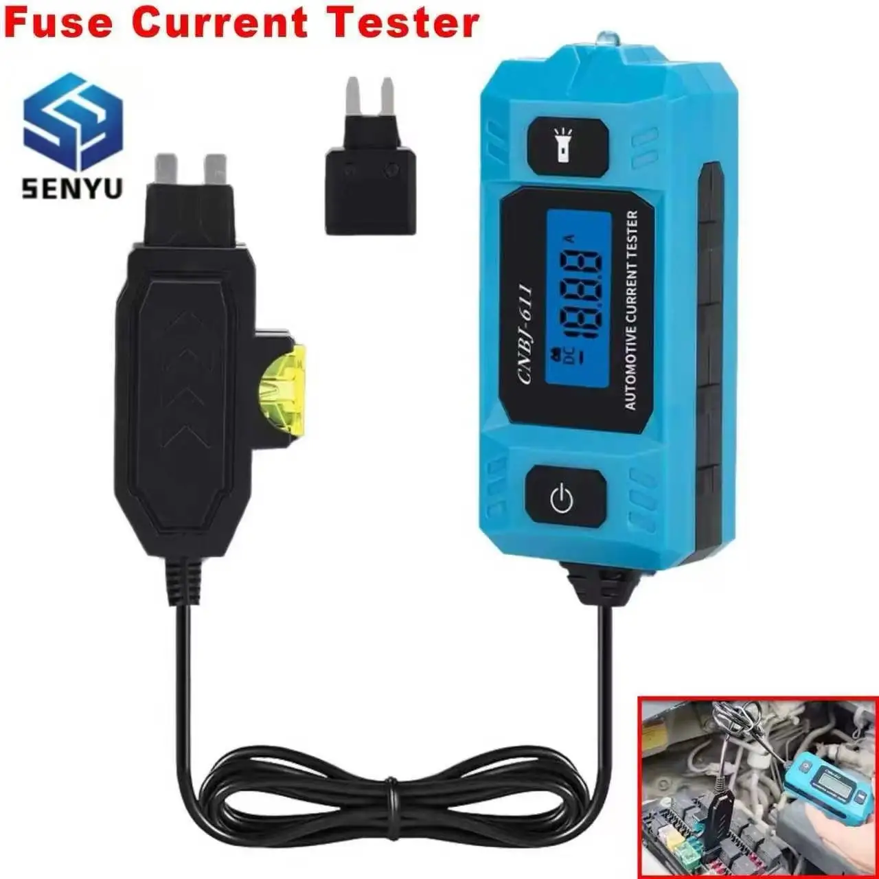 

Диагностический Прибор Для Проверки Автомобильных Цепей 12В С Измерением Тока (диапазон 0.01~19.99А), Предупреждающий Детектор