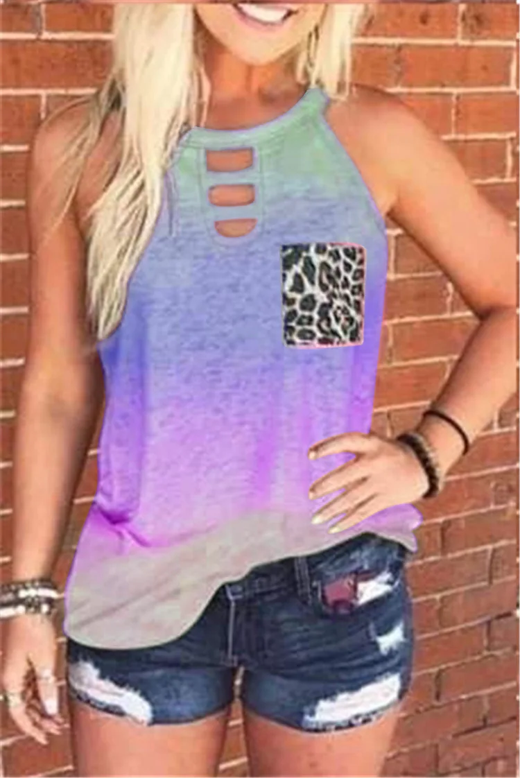 

Women's Undershirt 2023 Summer New Tie-dye Print Fashion Female Undershirt Casual T-shirt Female