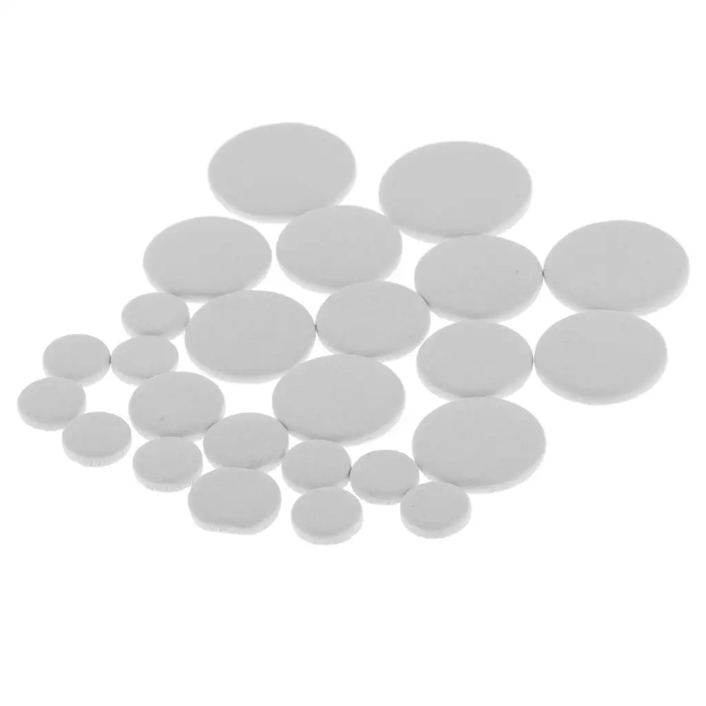 

Durable White Bassoon Soundhole Pads Pack Woodwind Instrument Accessory