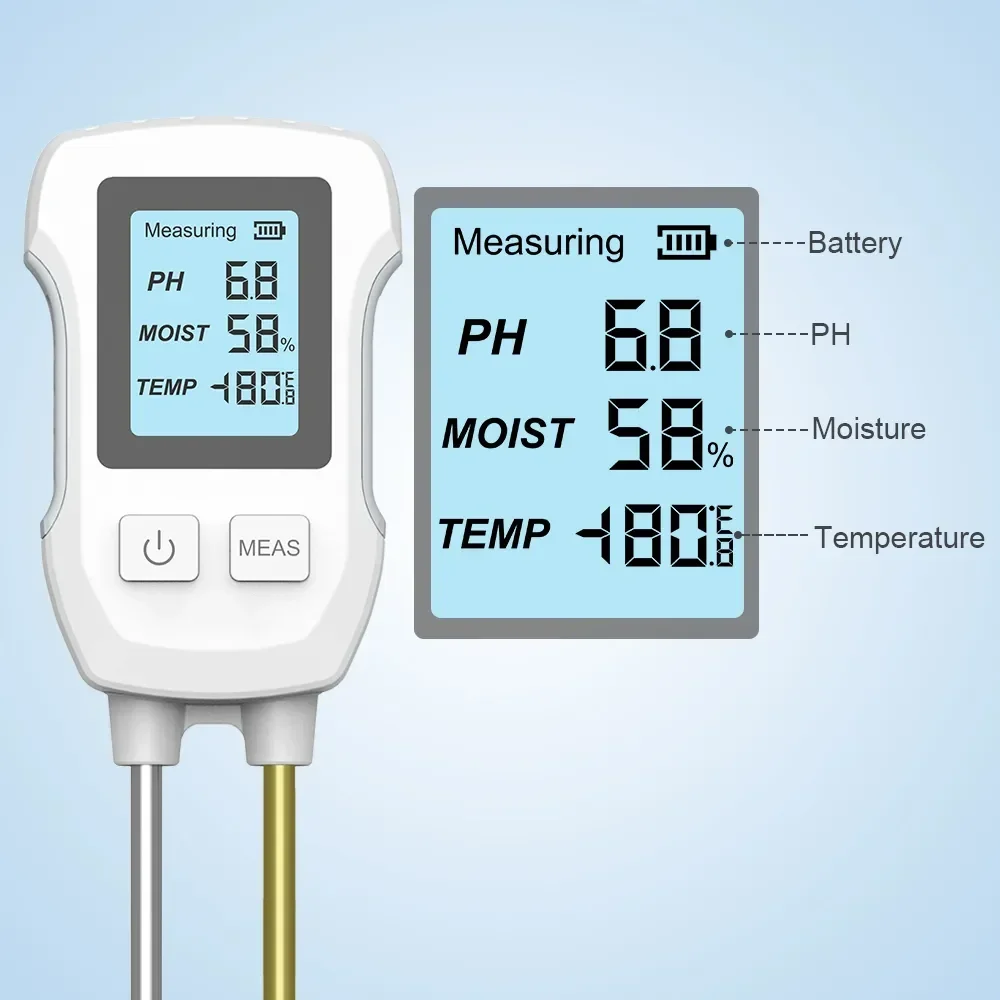 

Meter Potted Humidity Indoor Tools 3in1 Soil Value Instrument PH Cultivation Plant Temperature Plant Measuring Test Ambient