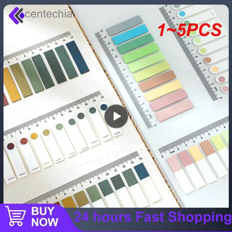 

1~5PCS Sheets Colorful Notes Memo Pad Self Adhesive Label Bookmarks Notepad School Office Stationery Supplies