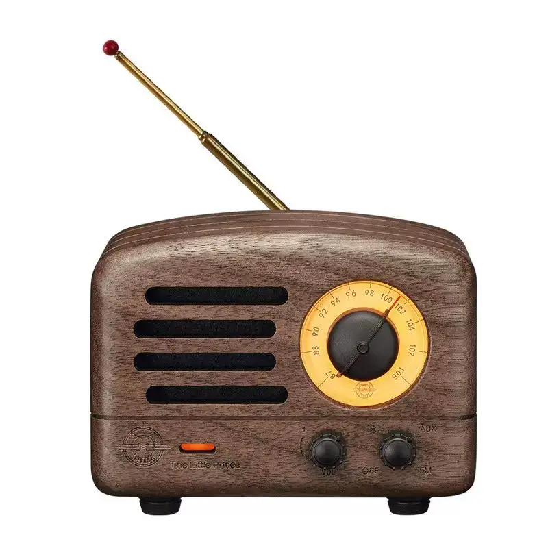 MUZEN OTR деревянная портативная беспроводная Bluetooth-колонка, деревянный сабвуфер ручной работы, ретро-арт-подарок