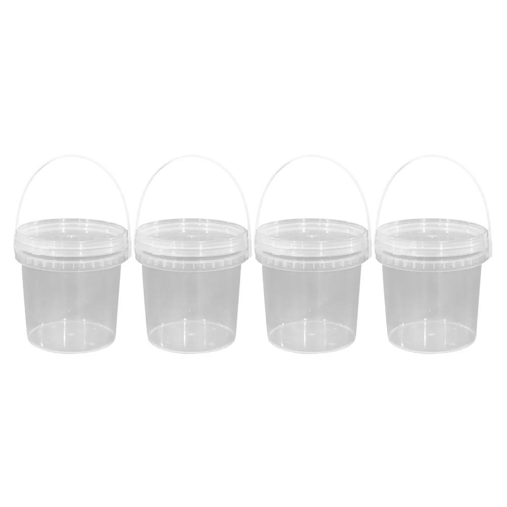 

Ice Cream Bucket Storagecontainer Containerslid Freezer Pail Tubbuckets Cups Lids Dessert Round Tubs Jars Prep Clear Empty Meal
