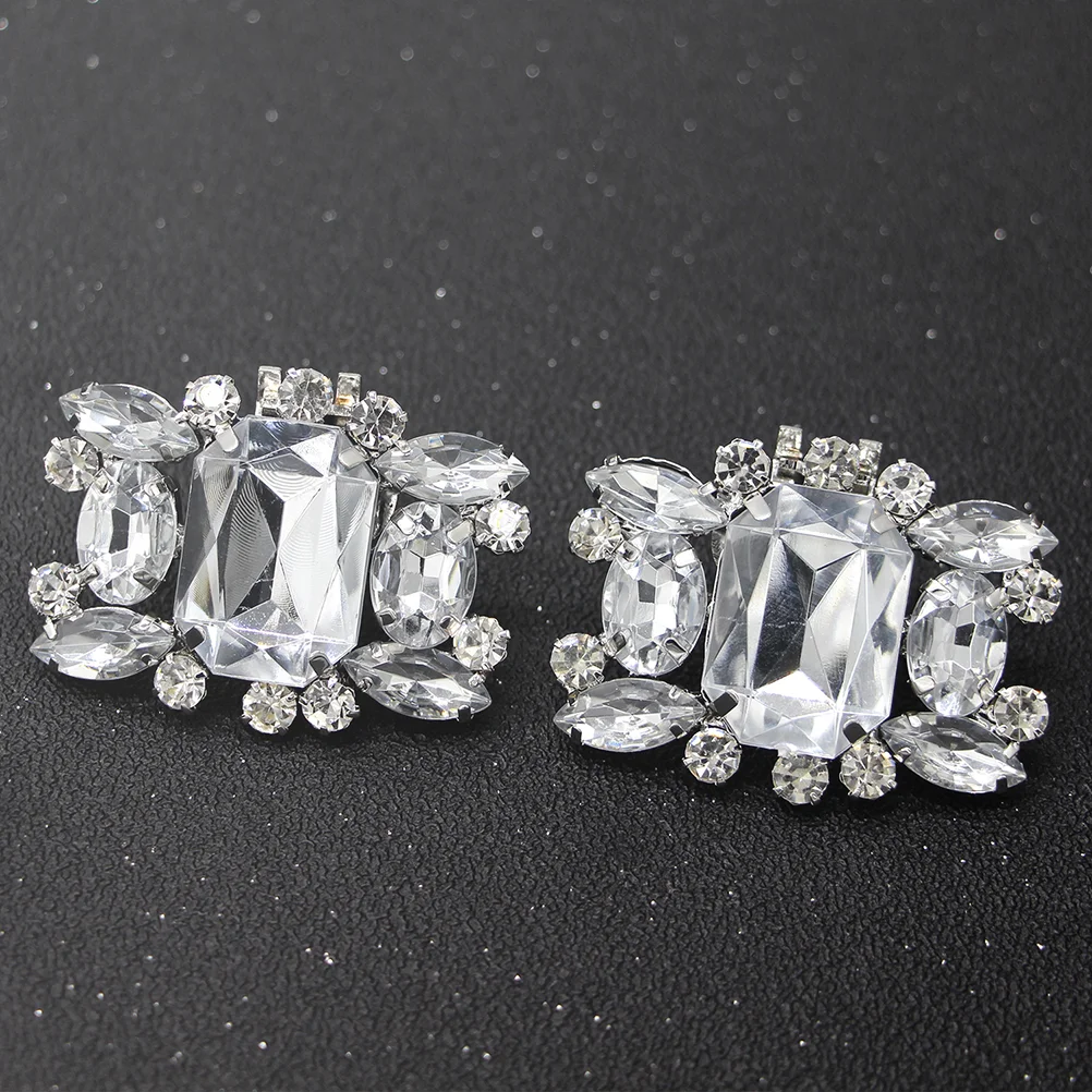 

2 PCS Crystal Shoes Clips Pearl Jewelry Women Wedding Shoe Decal Pearl Shoe Clips Fashion Jewelry Women