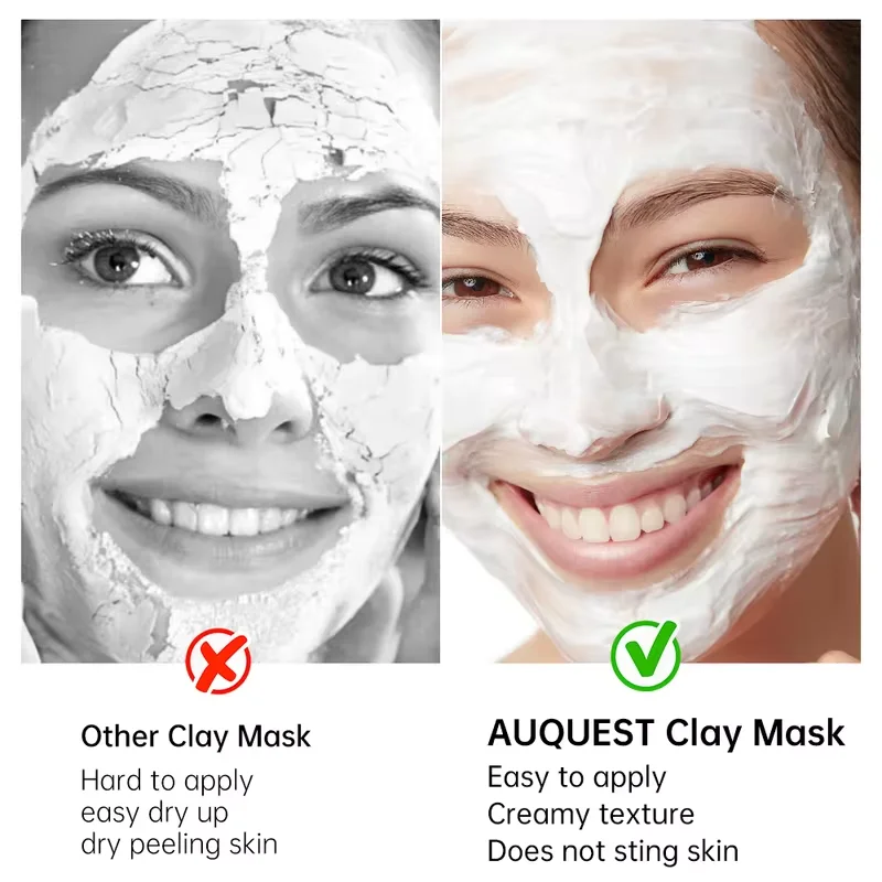 Глиняная маска Черные точки Удаление черных точек Маска для лица Глубокое