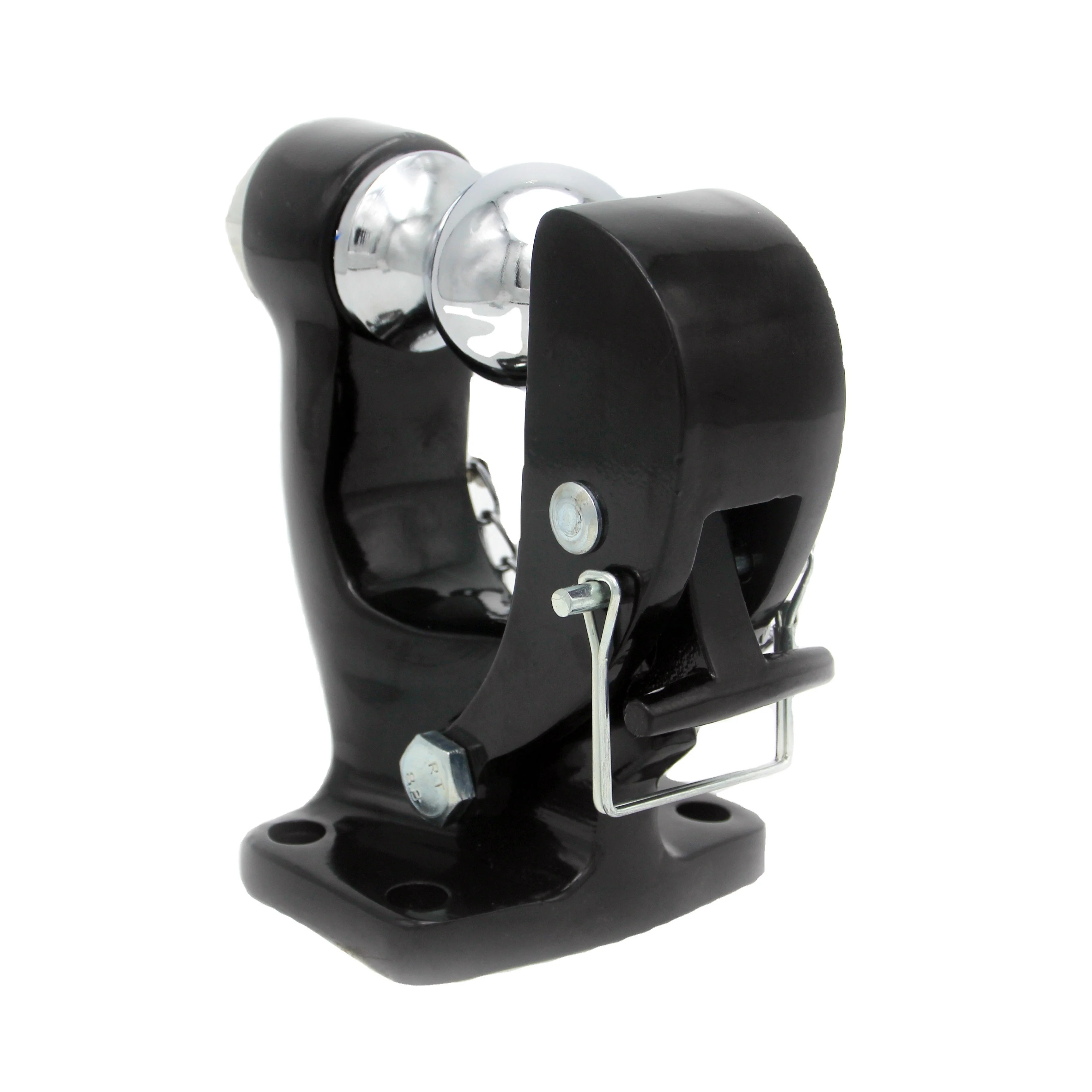 

Trailer solid forging large tonnage 8-10T hitch ball square mouth seat towing hook rear pintle hook