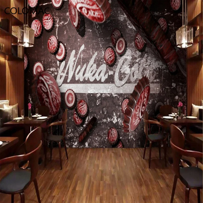 

Colomac Custom 3D Modern Minimalist Bottle Mural Bar Background Gallery Corridor High-quality Decorative Mural Dropshipping