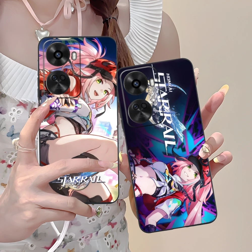 Чехол для мобильного телефона Honkai Star Rail Rappa Huawei Nova 12 11 10 9 8 7 Pro SE 5G черный мягкий