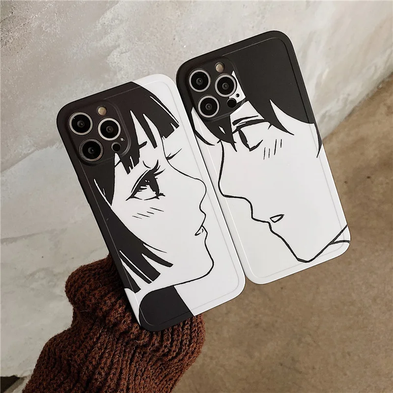 

Anime Girl Boy Lovers Couple's Phone Case Cover for IPhone 7 8 Plus 11 12 13 Pro X XR XS Max Shockproof Case for IPhone 13 Cases