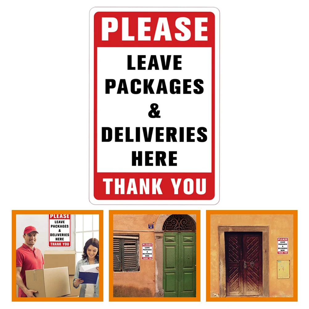 

Sign Package Applique Household Delivery Here Leave Packages Sticker Pvc Please