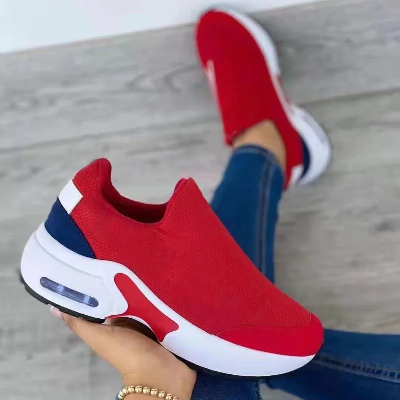 

Women Fashion Sneakers Slip On Shoes Woman Sneakers Trainers Platform Sneakers Plus Size Ladies Vulcanize Shoes Tennis Female