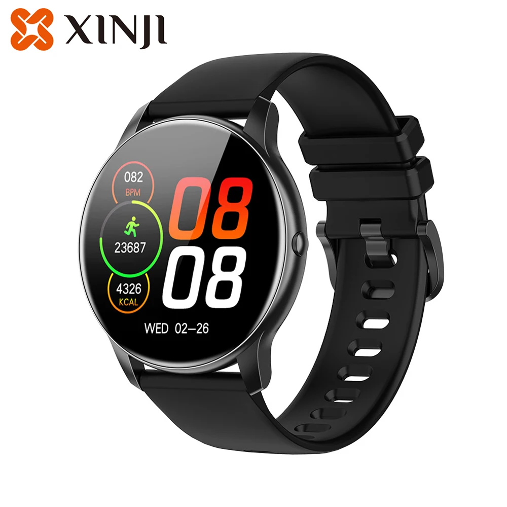 

XINJI C2 Smart Watch 1.3''HD AMOLED Screen BT5.0 Waterproof Sleep/Heart Rate/Blood Oxygen Monitor 15Sport Modes Smartwatch Gift