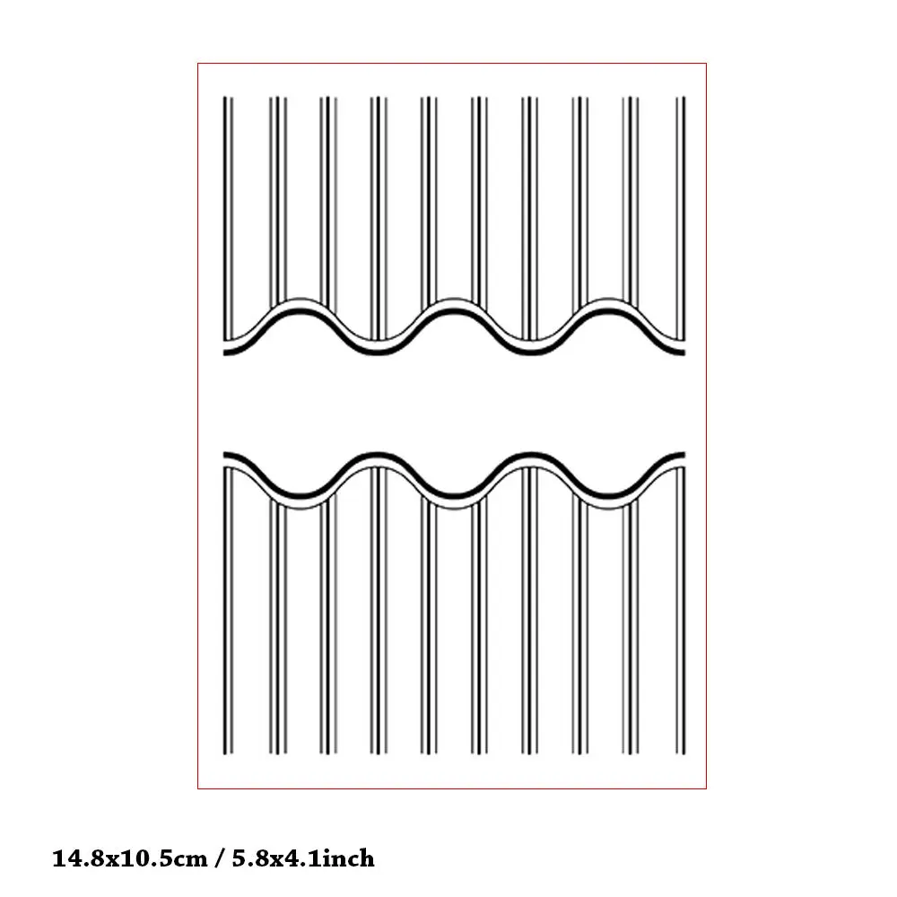 

Wave Line Cover Border Mold Craft Embossing Stencil for Scrapbooking Handmade Tool Album Model Punch Blade Decoration Template