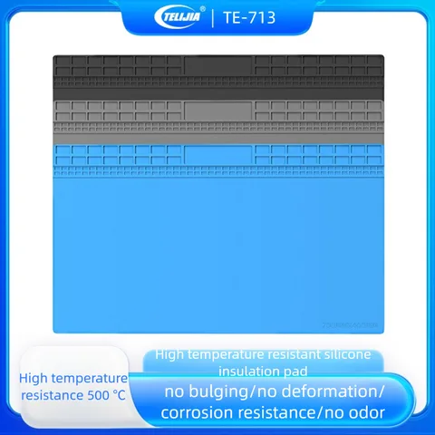 ESD-безопасный силиконовый паяльный коврик для ремонта процессора телефона, термостойкий, до 400 лет ° C и антистатический с функцией восстановления памяти