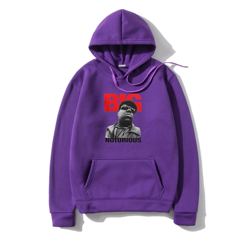 

Summer Design For man Notorious Biggie Smalls Outerwear Hip Hop Fleece Outerwear Hoodies