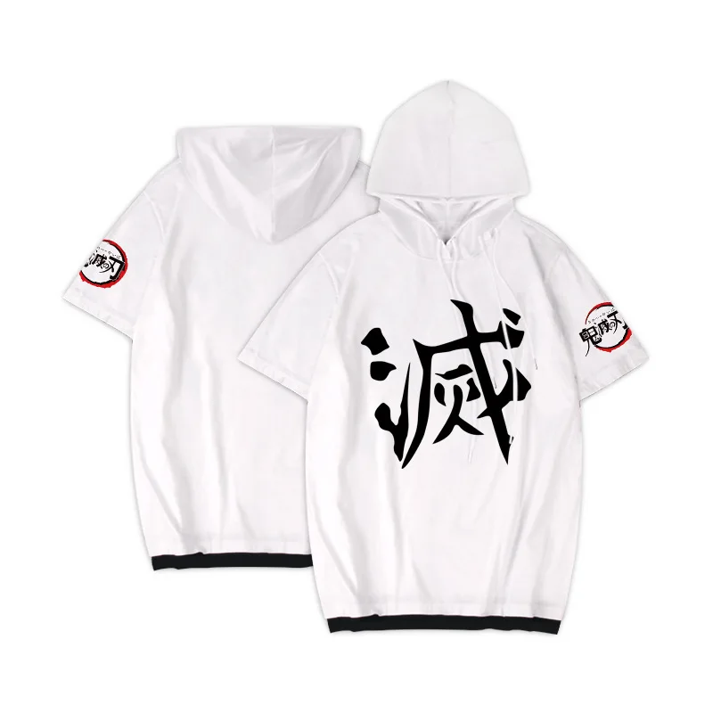 

Толстовка Kimetu No Yaiba мужская с капюшоном, худи с принтом в японском стиле аниме, рассекающее демонов, летняя одежда