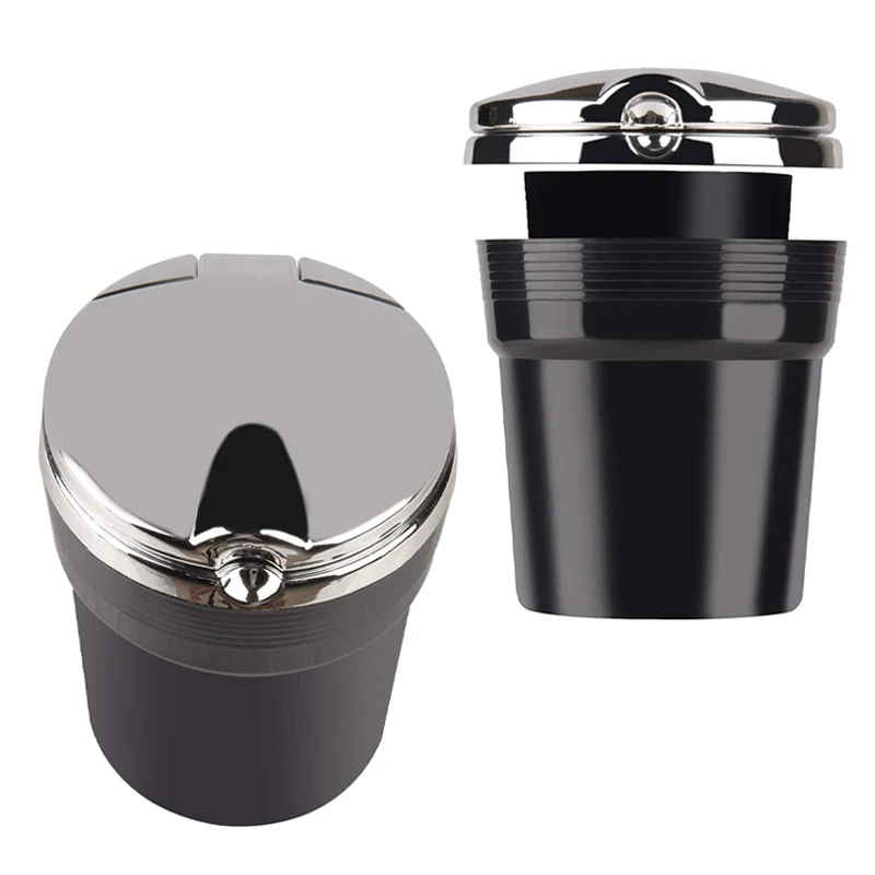 Автомобильная пепельница Автомобильный мусорный бак со светодиодной подсветкой