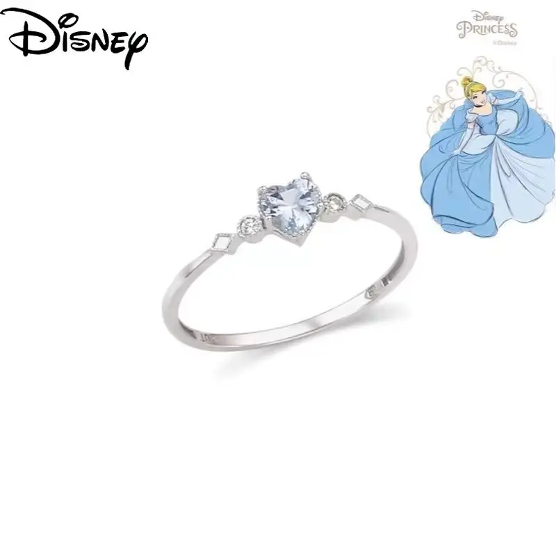 

Disney 2022 new cartoon Cinderella princess ring girl heart princess girl 925 silver girl