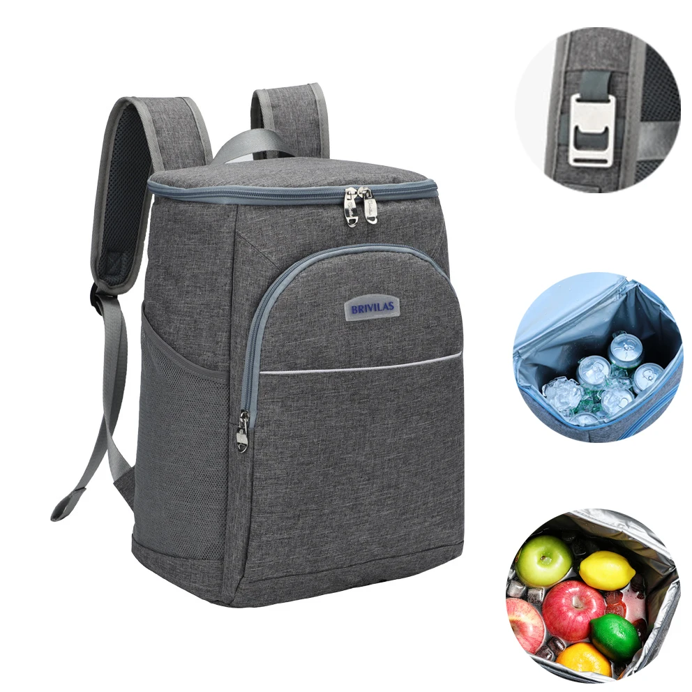 

Waterproof Thermal Cooler Bag Backpack Outdoor Camping Drink Refrigerator Picnic Lunch Bags Leak Proof Insulated Food Thermo Bag