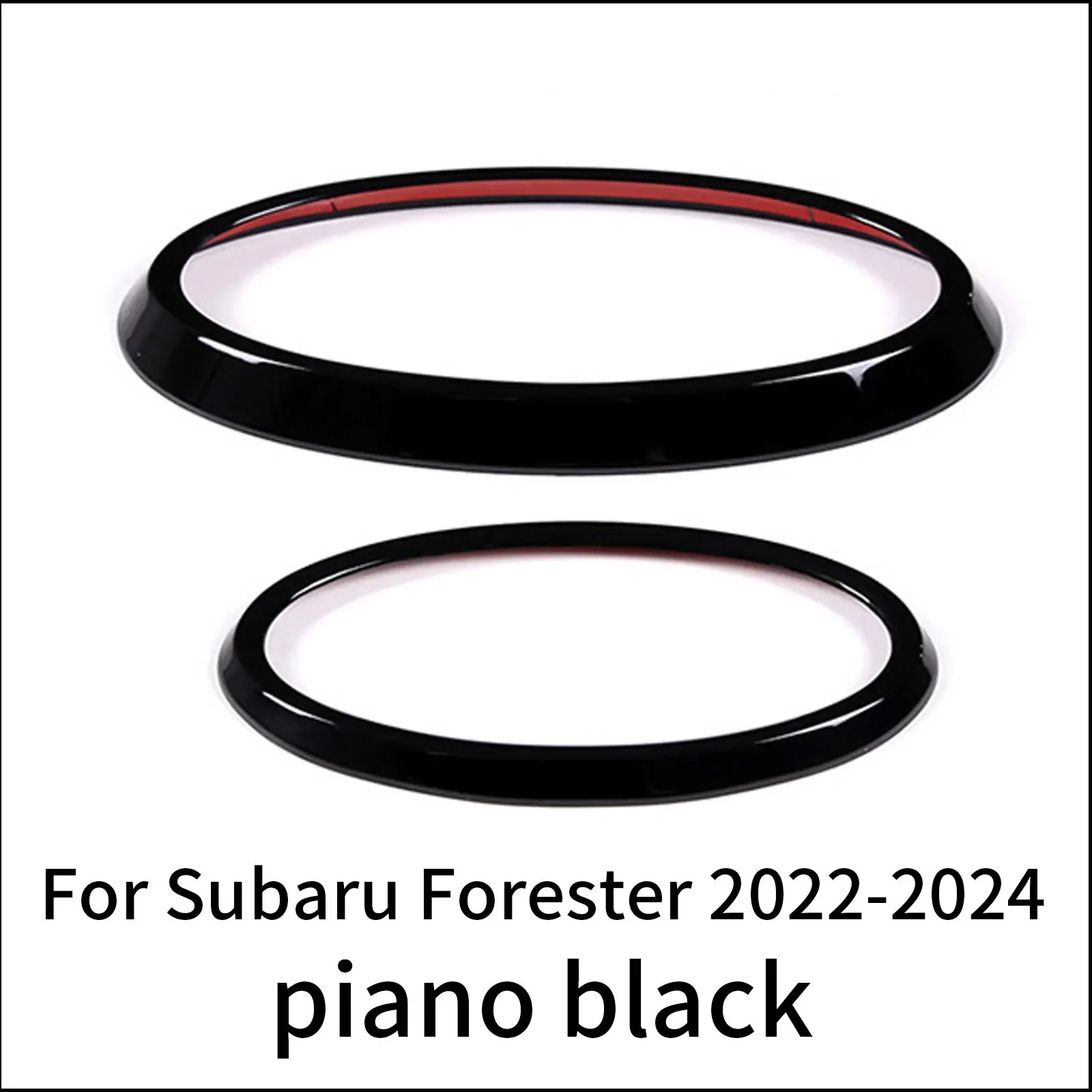 

ABS Матовый Черный Автомобильный значок с логотипом спереди и сзади, накладка с кольцом для Subaru Forester 2013-2018 2022-2024, внешние аксессуары