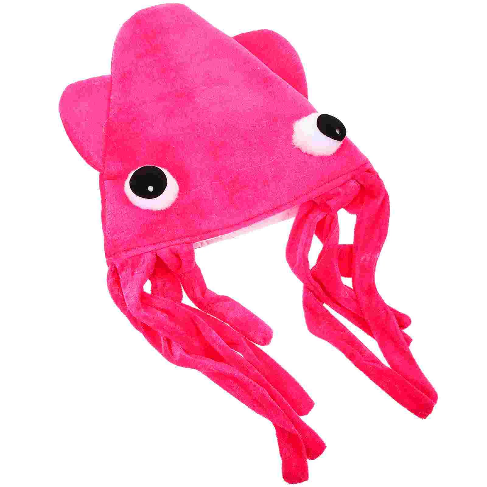 

Party Hat Prop Costume Accessory Squid Headgear Headdress Animals Octopus Halloween Costumes Adults