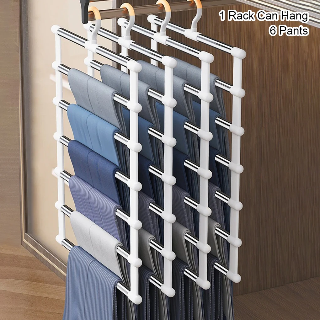 

6 в 1, вешалка для брюк и джинсов