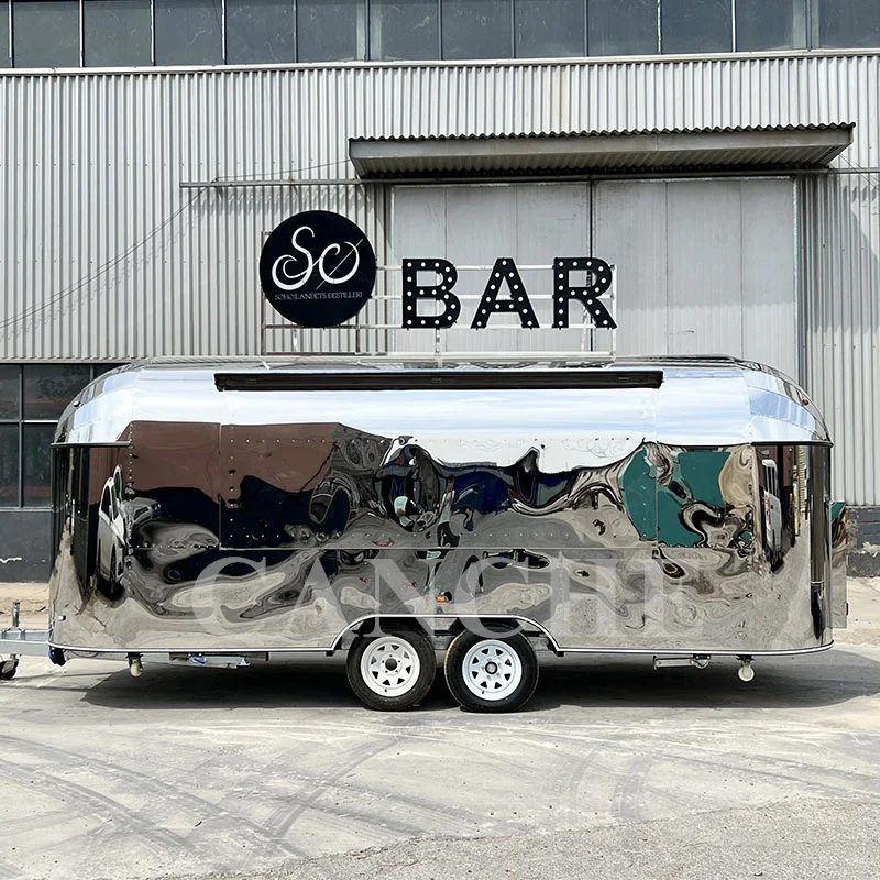 Заводской мини-прицеп для еды Taco Trucks с полной кухней Прицеп барбекю Грузовик