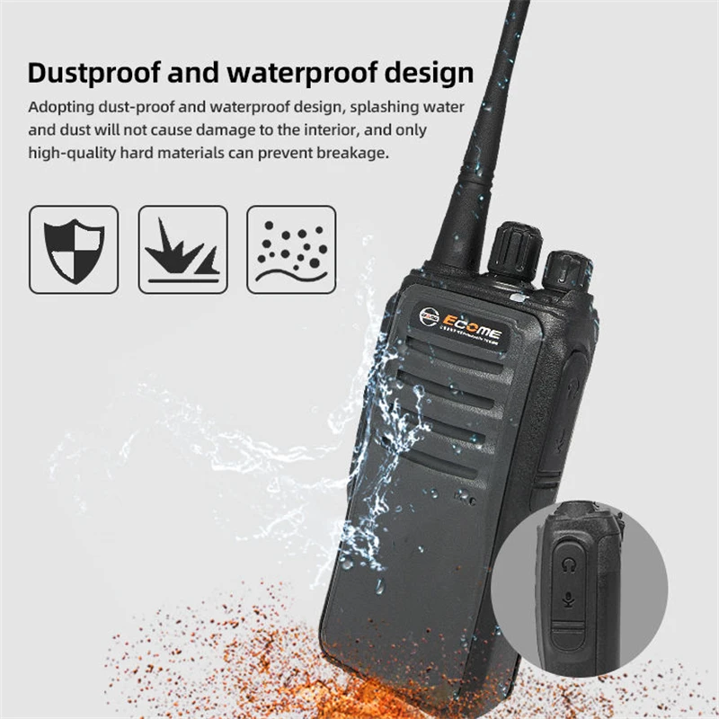 Uhf Dmr Radio Digital Walkie Talkie For Construction Professional Long Range Dustproof Waterproof 2 Way Radio For Security