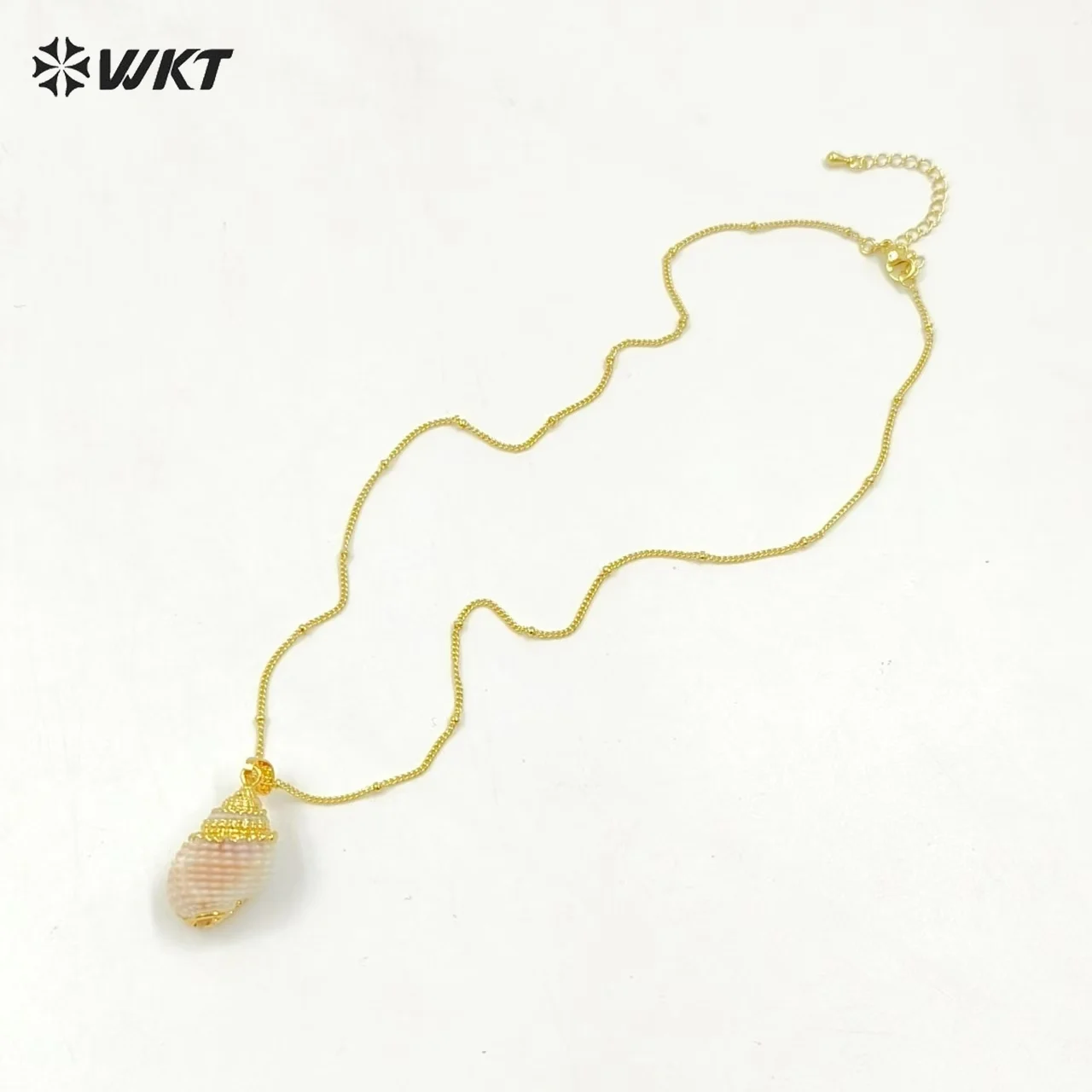 WT-JN023 Оптовая мода дизайн кулон в виде ракушки ожерелье для женщин натуральный