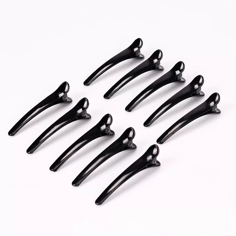 New in Professional Hairdressing Salon Hairpins Black Plastic Single Prong DIY Alligator Hair Clip Hair Care Styling Tools free