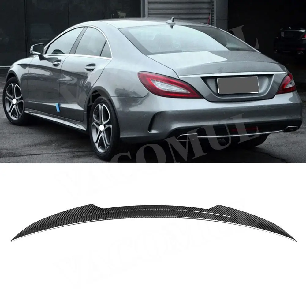 Сухой карбоновый задний спойлер VACOMUL для Mercedes Benz W218 CLS300 CLS350 CLS500 CLS550 CLS63 2012-2017