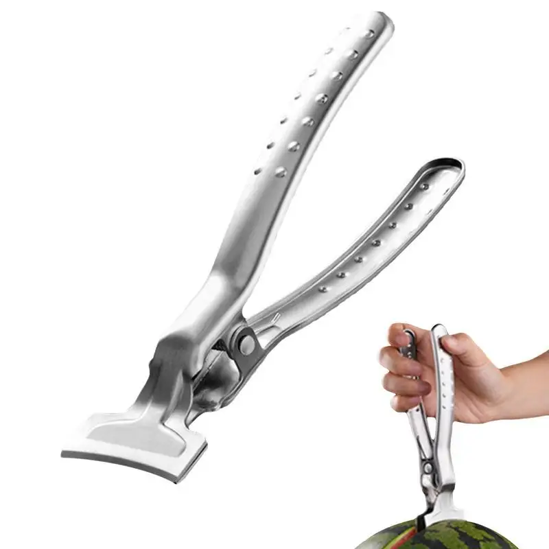 

Watermelon Cutter Portable Stainless Steel Fruit Slicer Knife Multi-purpose Fruit Cutting Tool With Fork Watermelon Digger