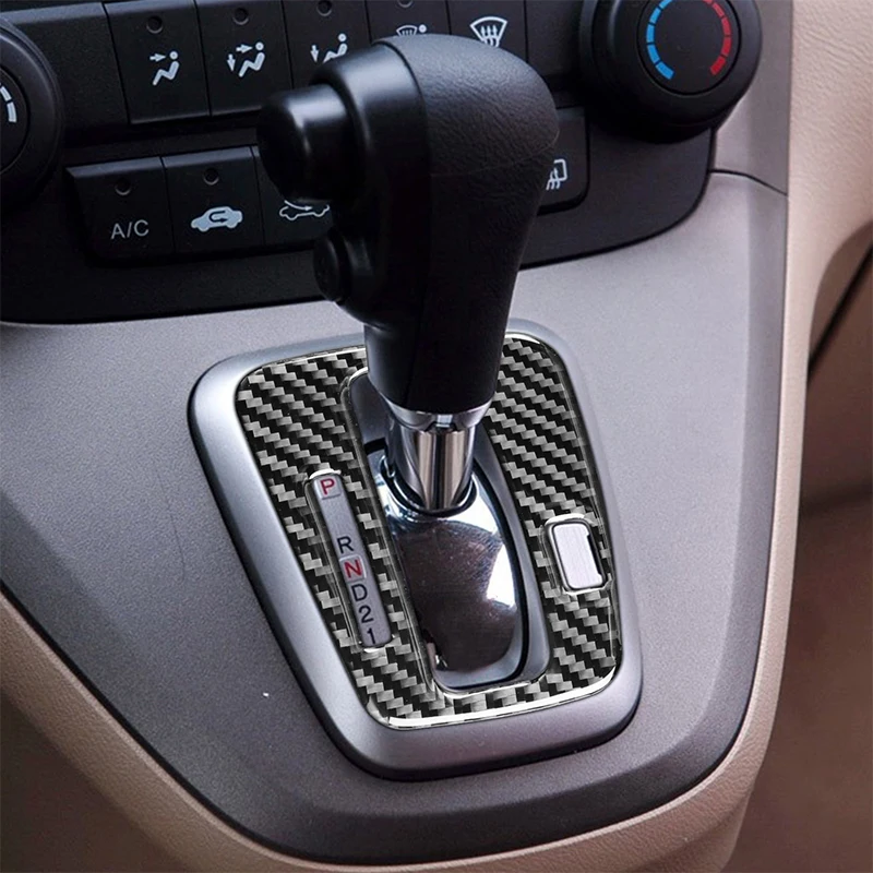 

Car Gear Panel Frame Trim Carbon Fiber Pattern Cover Sticker For Honda CRV 2007 2008 2009 2010 2011 Accessories