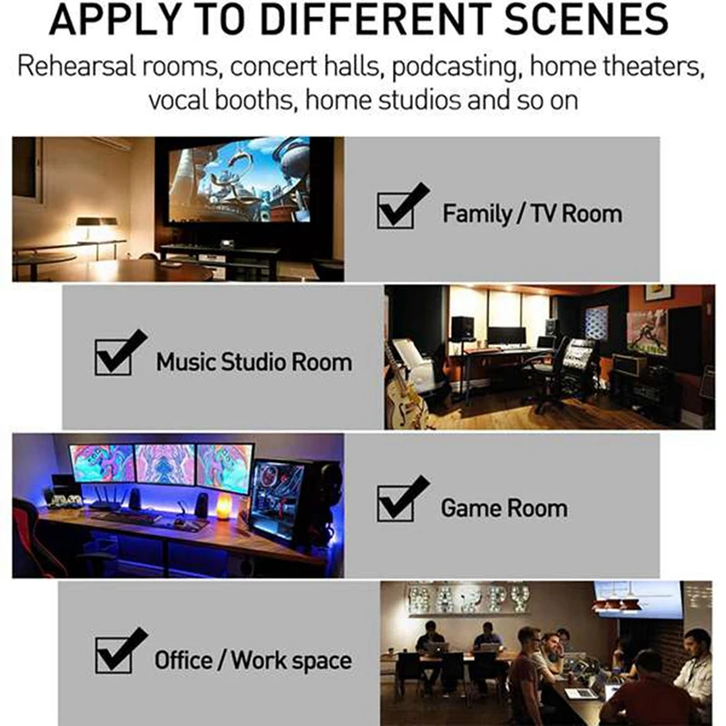 12 шт. акустические пенопластовые панели/звукоизоляционные губки для барабана KTV