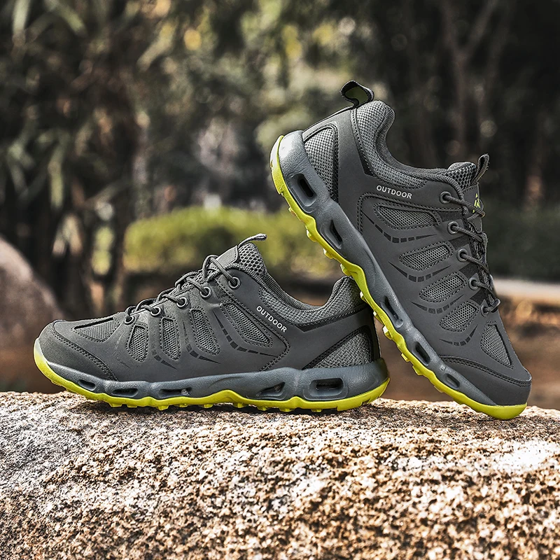 Кроссовки мужские/женские сетчатые дышащие для походов и горного туризма модная