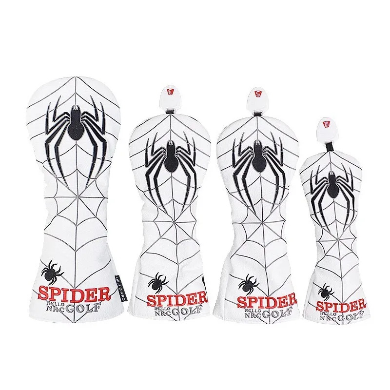 

Golf Club Head covers for Driver Hybrid Fairway Covers Woods Putter Waterproof PU Leather iron rod Cover Sports Accessories