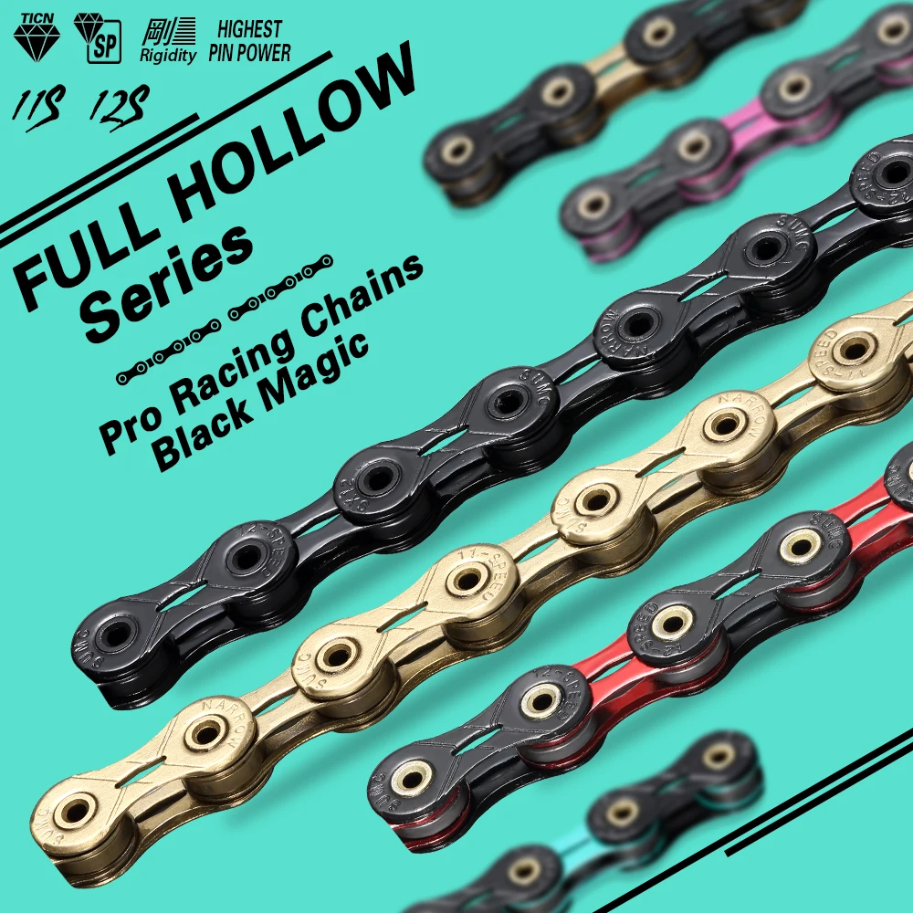 

2023 SUMC 11 s цепь с алмазным покрытием 11 скоростная цепь для велосипеда SX11SL MTB Сверхлегкая цепь цепи для дорожного велосипеда