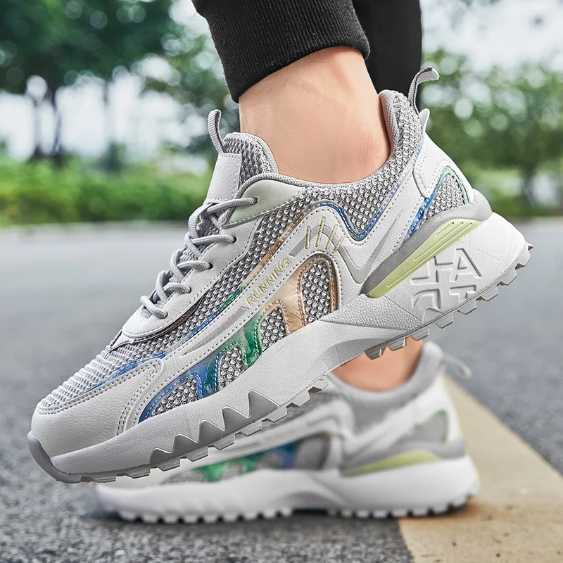 Men's Golf Shoes Spring Summer Breathable Outdoor Training Shoe Men's Fashion Fitness Comfortable Running Shoe Sizes 39-46