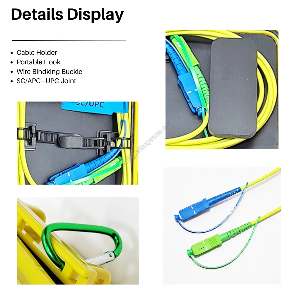 SC/APC-SC/UPC OTDR Dead Zone Eliminator,Fiber Rings 500M Optic Launch Cable Box 1Km 2Km SM 1310/1550nm