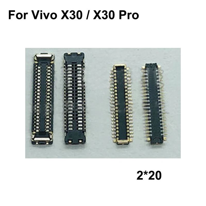 Соединитель FPC для Vivo X30, 2 шт., ЖК-дисплей, экран на гибком кабеле, материнская плата для Vivo X 30 Pro
