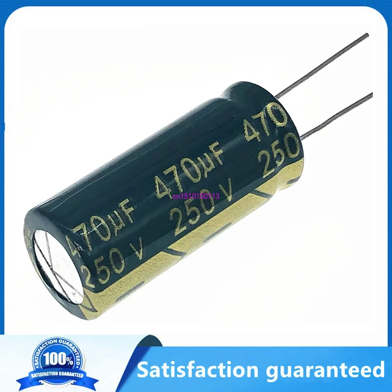 

2 pcs/lot S61 high frequency low impedance 250v 470UF 18*40mm aluminum electrolytic capacitor size 470uf 250V