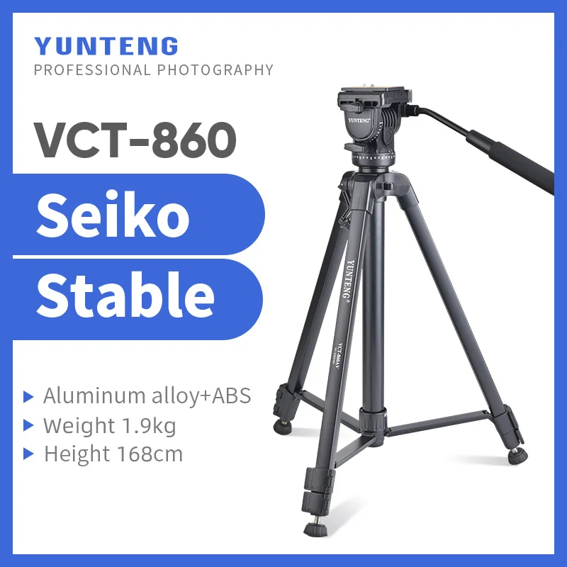Штатив Yunteng 860 для камеры microslr с гидравлической головкой
