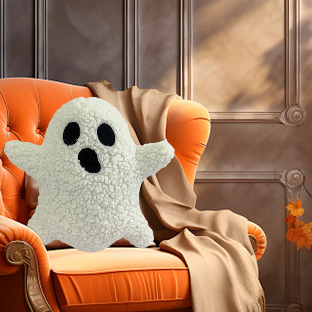 Декоративная жуткая подушка на Хэллоуин мягкая в форме призрака игрушечная с