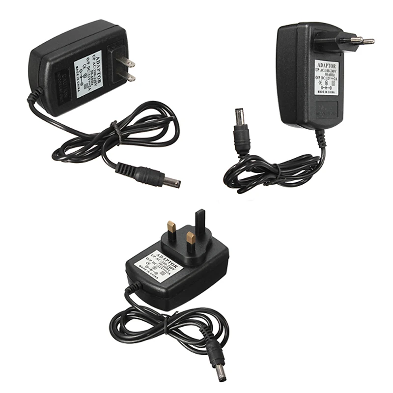 

US EU UK AU AC DC 12V 2A POWER SUPPLY ADAPTER CHARGER FOR CCTV SECURITY CAMERA