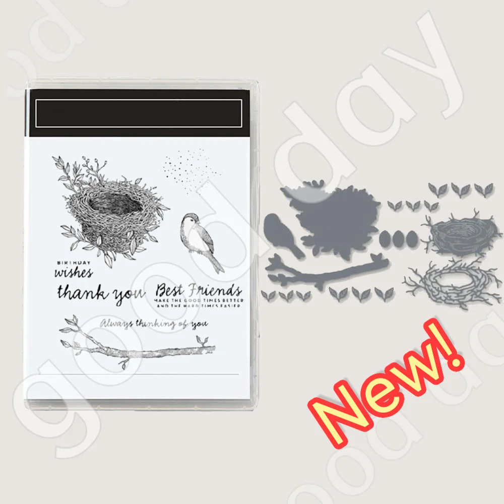 

Exquisite Bird's Nest Cutting Dies Stamps Scrapbook Diary Decoration Embossing Template DIY Greeting Card Handmade 2023 New