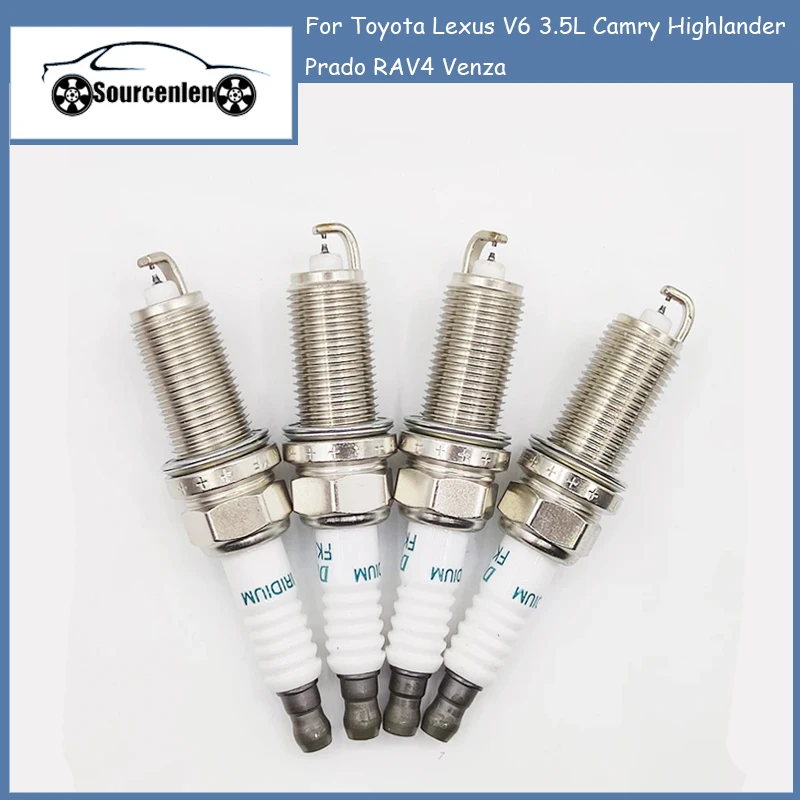

4 шт., Свеча зажигания для Toyota Lexus V6 90919 л Camry Highlander Prado RAV4