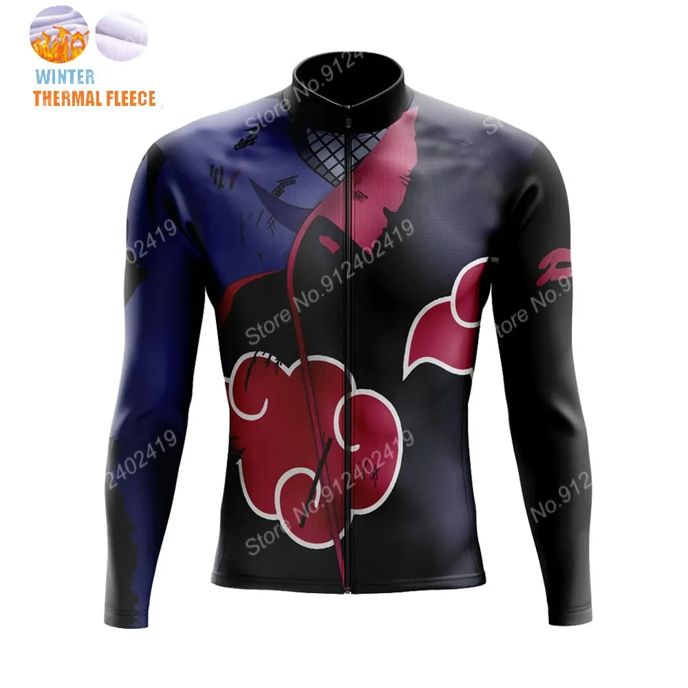 

2022 забавная мультяшная аниме Akatsuki Велоспорт Джерси с длинным рукавом мужская одежда гоночная дорожная велосипедная рубашка велосипедные т...